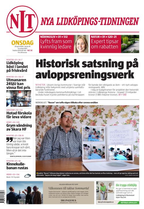 Nya Lidköpings-Tidningen 29.4.2026