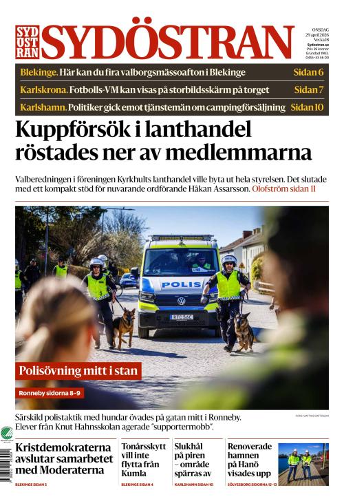 Sydöstran 29.4.2026