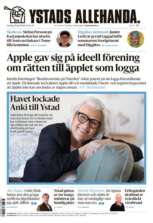 Ystads Allehanda 29.4.2026