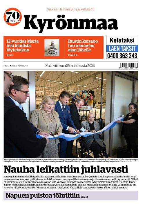Kyrönmaa-lehti 29.4.2026