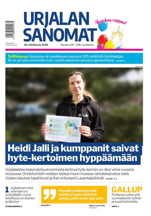 Urjalan Sanomat 30.4.2026