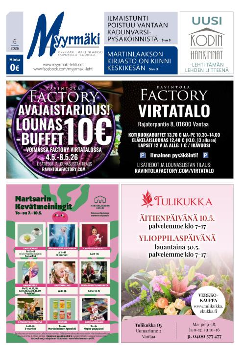 Myyrmäki-lehti 30.4.2026