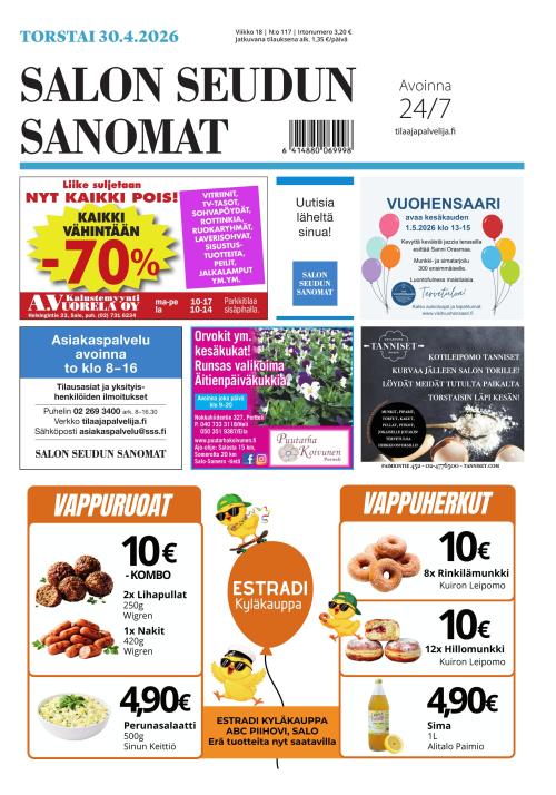 Salon Seudun Sanomat 30.4.2026