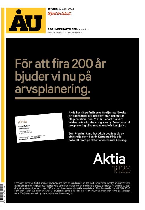 Åbo Underrättelser 30.4.2026