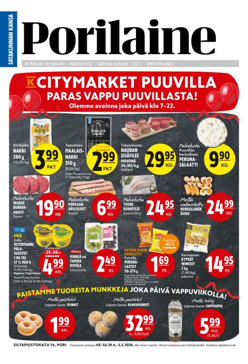 Porilaine 30.4.2026