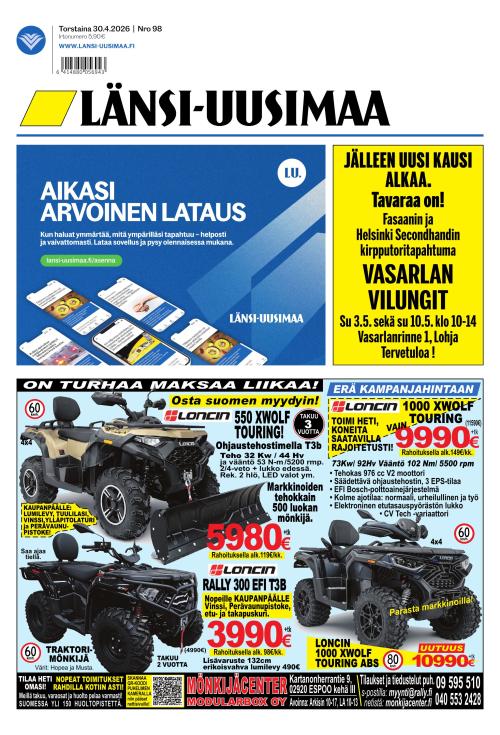Länsi-Uusimaa 30.4.2026