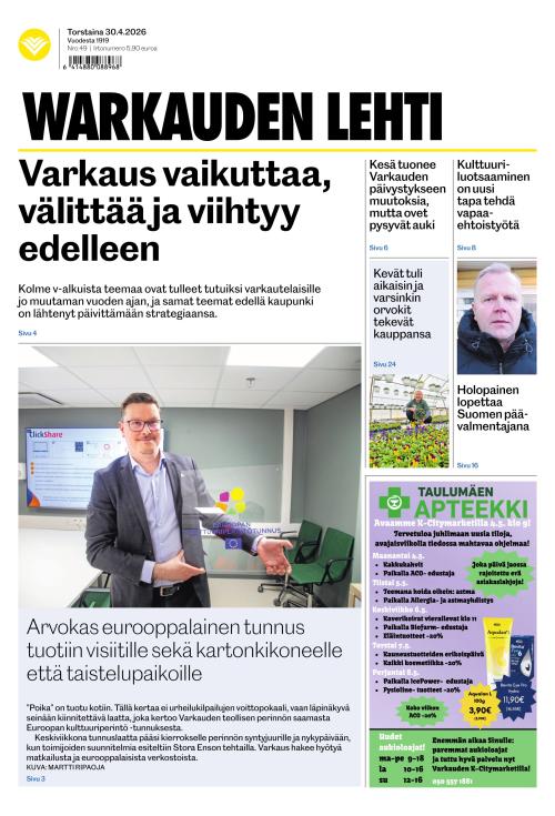 Warkauden Lehti 30.4.2026