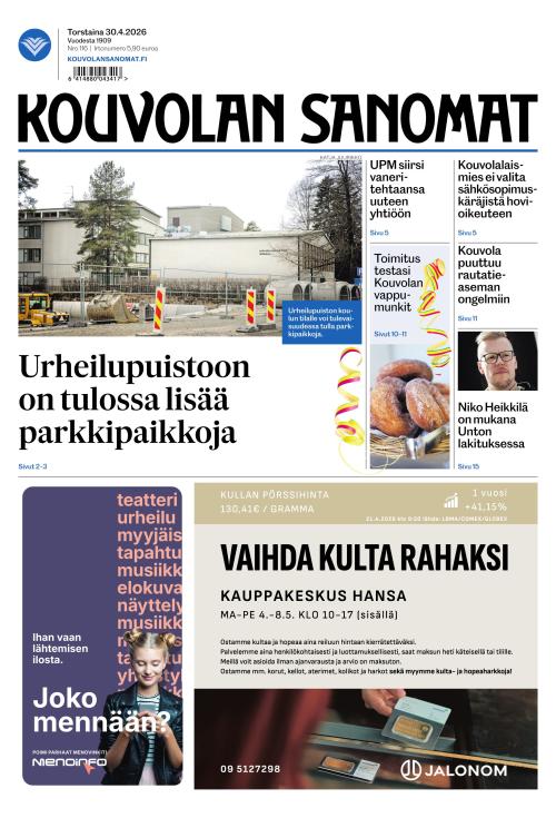 Kouvolan Sanomat 30.4.2026