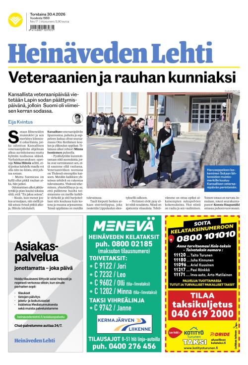 Heinäveden lehti 30.4.2026