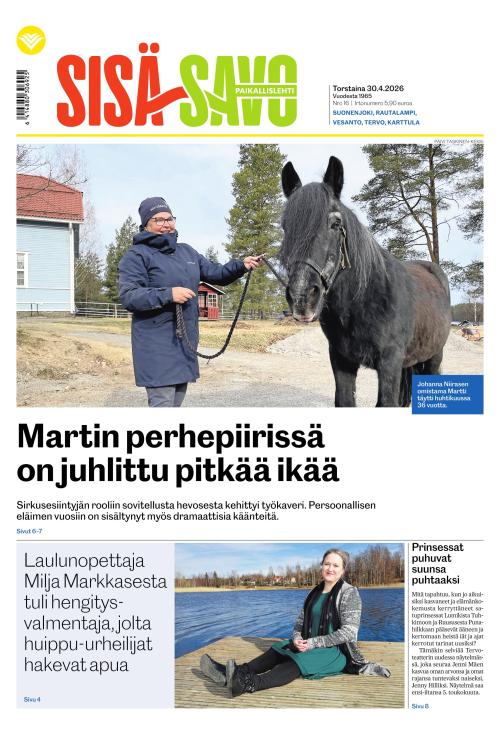 Paikallislehti Sisä-Savo 30.4.2026