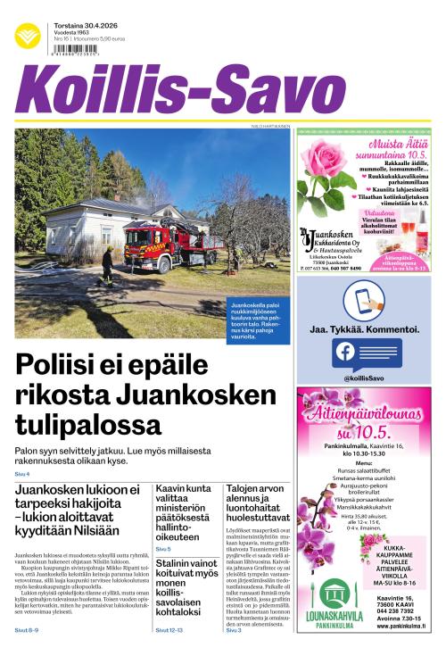 Koillis-Savo 30.4.2026