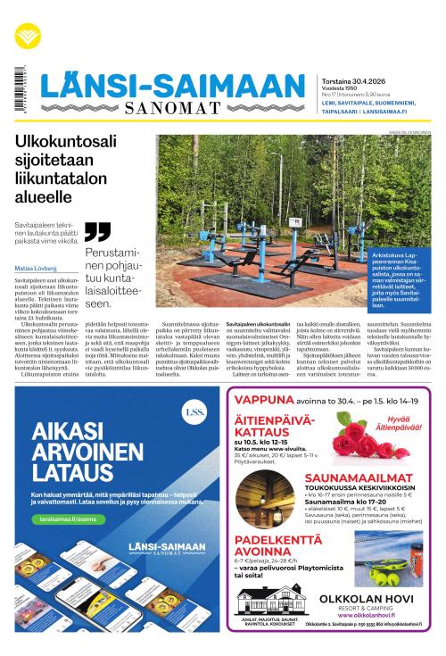 Länsi-Saimaan Sanomat 30.4.2026