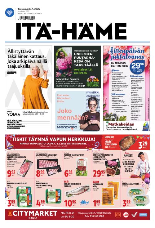 Itä-Häme 30.4.2026