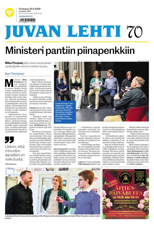 Juvan lehti 30.4.2026