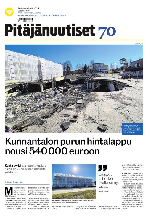 Pitäjänuutiset 30.4.2026