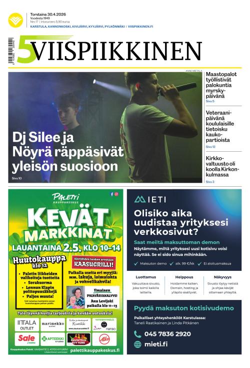 Viispiikkinen 30.4.2026
