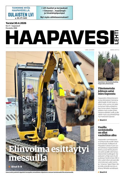 Haapavesi-lehti 30.4.2026