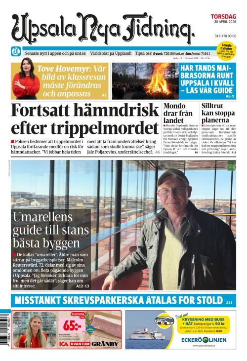 Upsala Nya Tidning 30.4.2026