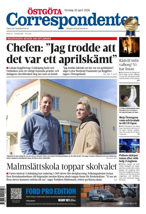 Östgöta Correspondenten 30.4.2026