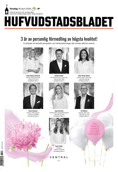 Hufvudstadsbladet 30.4.2026