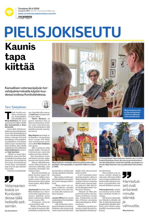 Pielisjokiseutu 30.4.2026