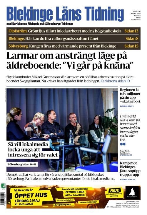 Blekinge Läns Tidning 30.4.2026