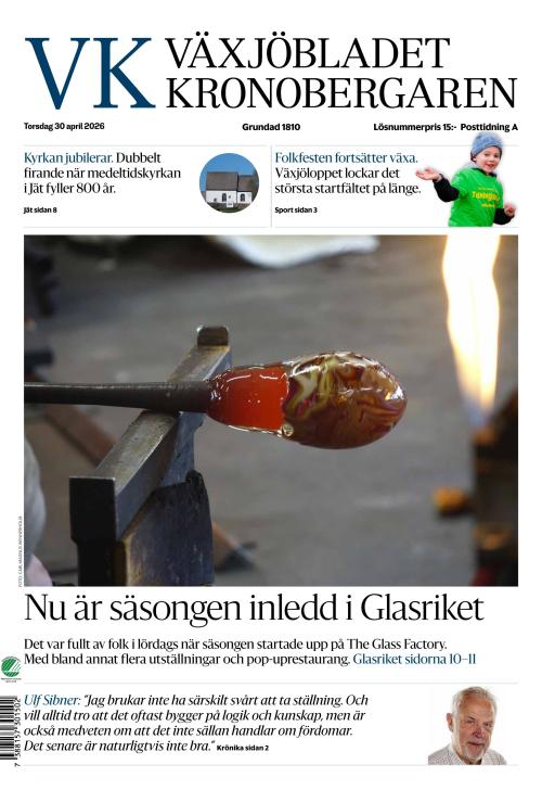 Växjöbladet Kronobergaren 30.4.2026