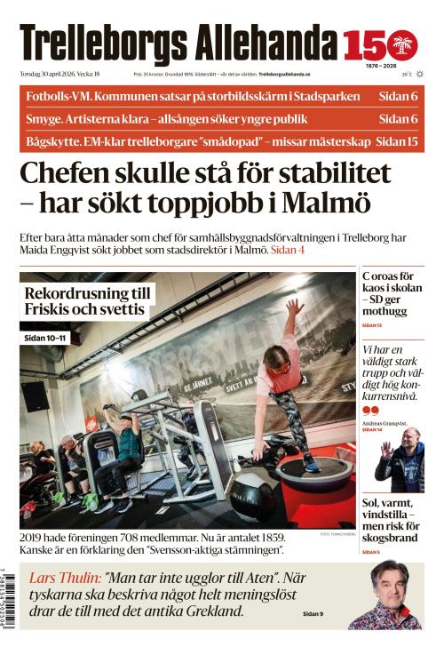 Trelleborgs Allehanda 30.4.2026