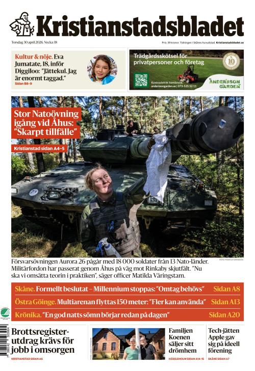 Kristianstadsbladet 30.4.2026