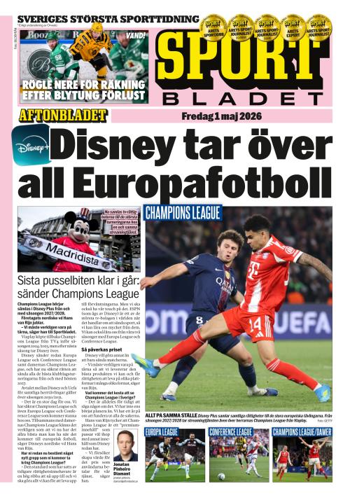 Aftonbladet Sportbladet 1.5.2026