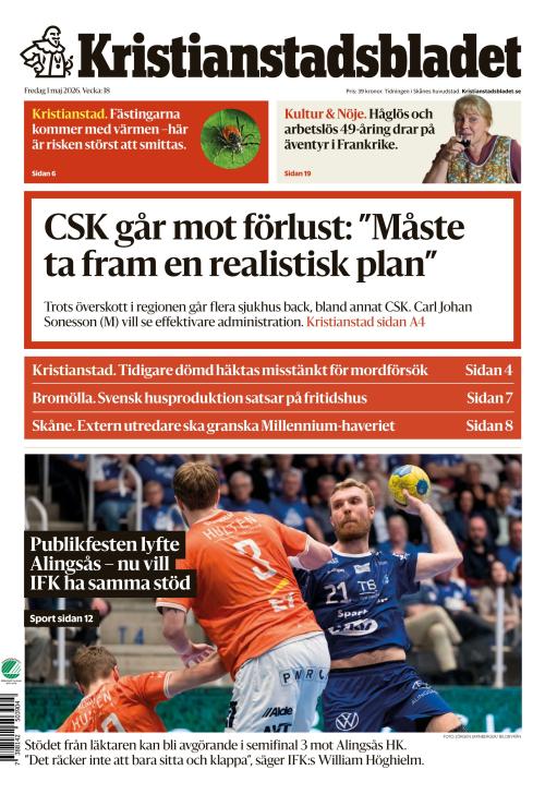 Kristianstadsbladet 1.5.2026