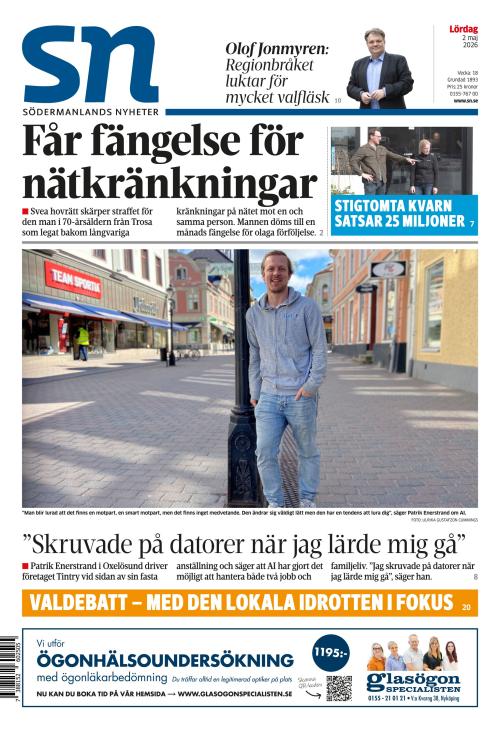 Södermanlands Nyheter 2.5.2026