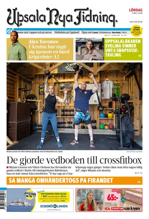 Upsala Nya Tidning 2.5.2026