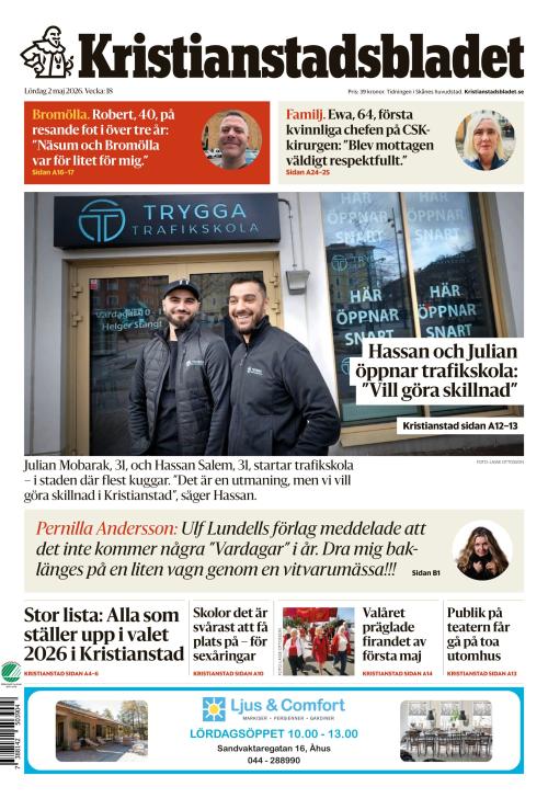 Kristianstadsbladet 2.5.2026