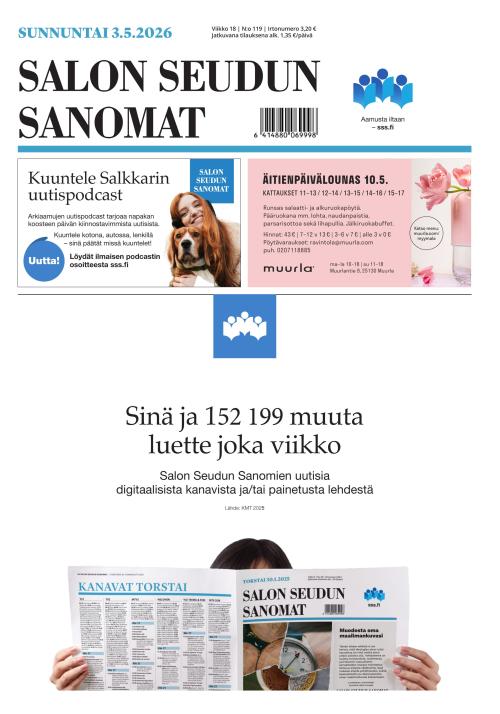 Salon Seudun Sanomat 3.5.2026