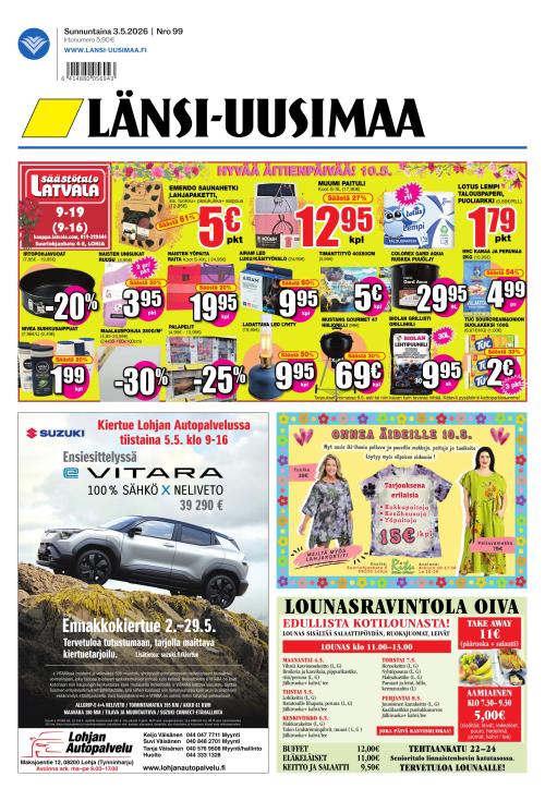 Länsi-Uusimaa 3.5.2026