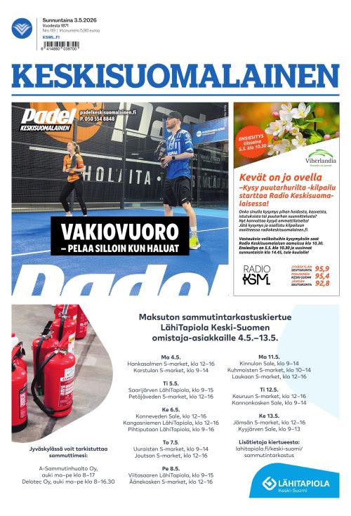 Keskisuomalainen 3.5.2026