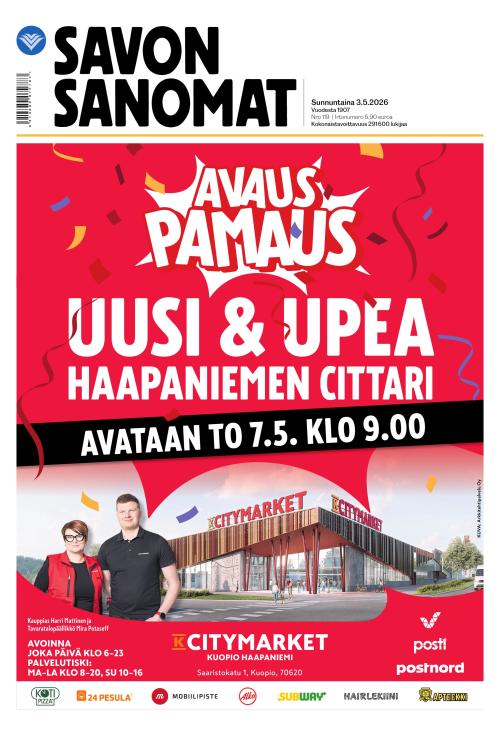 Savon Sanomat 3.5.2026
