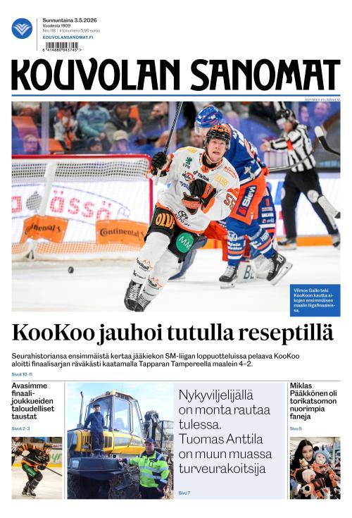 Kouvolan Sanomat 3.5.2026