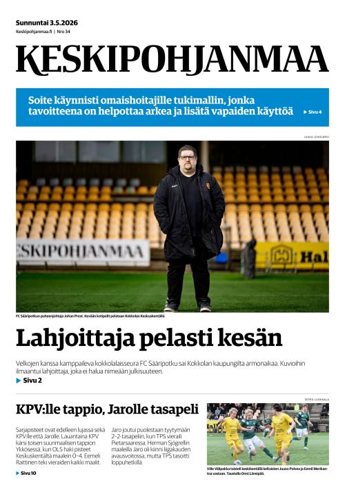 Keskipohjanmaa 3.5.2026