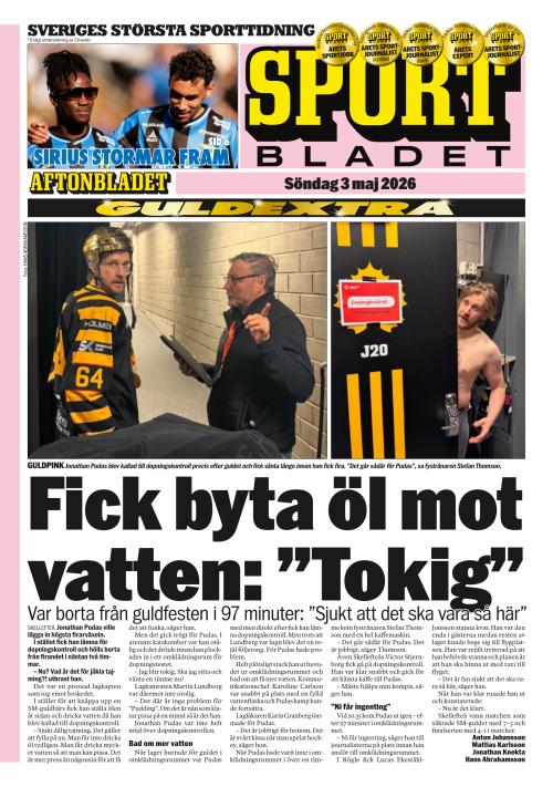 Aftonbladet Sportbladet 3.5.2026