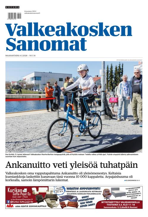 Valkeakosken Sanomat 4.5.2026