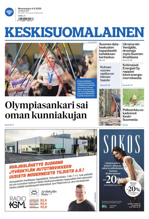 Keskisuomalainen 4.5.2026