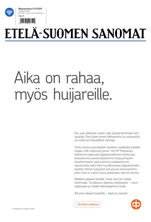 Etelä-Suomen Sanomat 4.5.2026