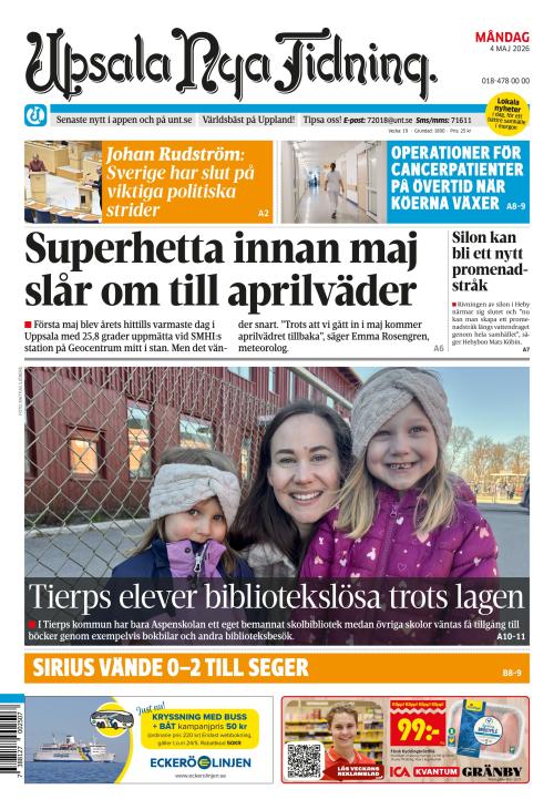 Upsala Nya Tidning 4.5.2026