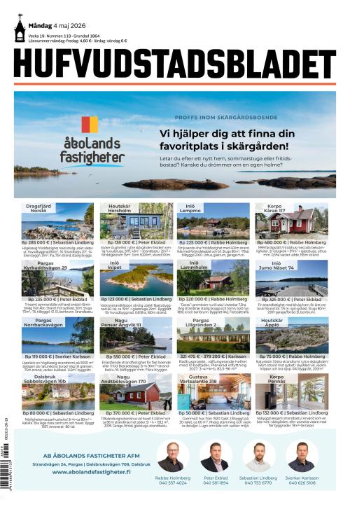 Hufvudstadsbladet 4.5.2026