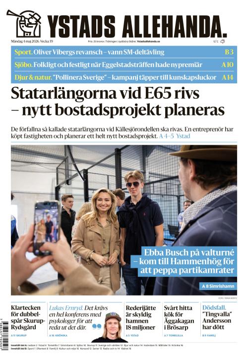 Ystads Allehanda 4.5.2026