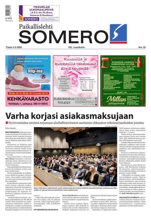 Paikallislehti Somero 5.5.2026