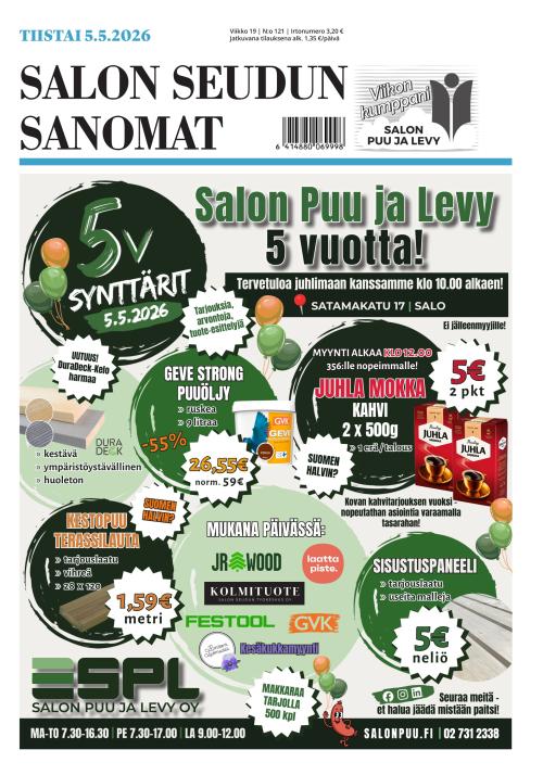 Salon Seudun Sanomat 5.5.2026