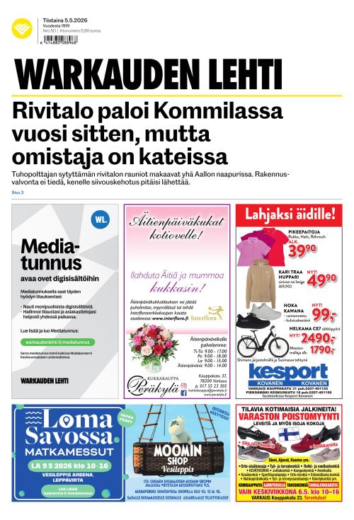 Warkauden Lehti 5.5.2026